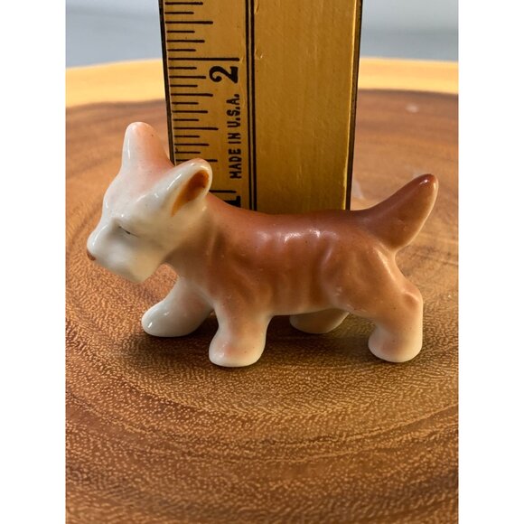 Vintage Japan Porcelain Dog Figurine Collectible 1.5 Inch tall - Picture 6 of 8